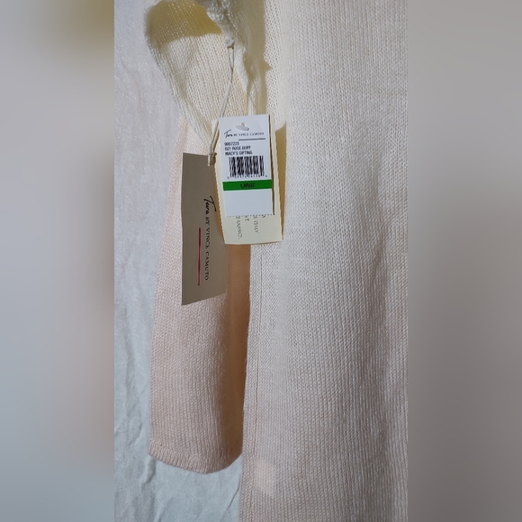 **SOLD** Vince Camuto Ombre Cream & Pink Pullover Scoop Neck Sweater Sz L - Picture 4 of 9